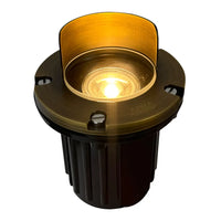 Outdoor Landscape Lighting LED 12V Low Voltage UNB03 Cast Brass 12V Low Voltage Shielded LED In-ground Well Light MR16 Socket IP65 Waterproof
