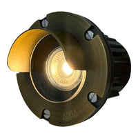 Outdoor Landscape Lighting LED 12V Low Voltage UNB03 Cast Brass 12V Low Voltage Shielded LED In-ground Well Light MR16 Socket IP65 Waterproof