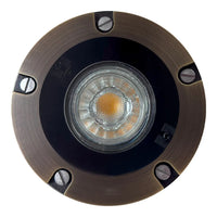 Outdoor Landscape Lighting LED 12V Low Voltage UNB04 Cast Brass 12V Low Voltage Round LED In-Ground Well Light MR16 Socket IP65 Waterproof