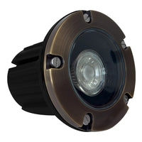 Outdoor Landscape Lighting LED 12V Low Voltage UNB04 Cast Brass 12V Low Voltage Round LED In-Ground Well Light MR16 Socket IP65 Waterproof