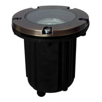 Outdoor Landscape Lighting LED 12V Low Voltage UNB04 Cast Brass 12V Low Voltage Round LED In-Ground Well Light MR16 Socket IP65 Waterproof