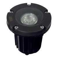 Outdoor Landscape Lighting LED 12V Low Voltage UNB04 Cast Brass 12V Low Voltage Round LED In-Ground Well Light MR16 Socket IP65 Waterproof Black Brass
