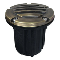 Outdoor Landscape Lighting LED 12V Low Voltage UNB06 Cast Brass 12V Low Voltage Round Grill LED In-Ground Well Light MR16 Socket IP65 Waterproof