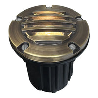 Outdoor Landscape Lighting LED 12V Low Voltage UNB06 4x/8x/12x Package Cast Brass 12V Low Voltage Round Grill LED In-Ground Well Light IP65 Waterproof with MR16 5W 3000K Bulb