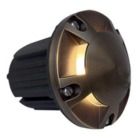 Outdoor Landscape Lighting LED 12V Low Voltage UNB07 4x/8x/12x Package Cast Brass 12V Low Voltage Round Multi-Directional LED In-ground Well Light IP65 Waterproof with MR16 5W 3000K Bulb
