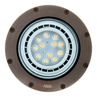 Outdoor Landscape Lighting LED 12V Low Voltage UNB08 4x/8x/12x Package Cast Brass 12V Low Voltage Commercial LED In-ground Well Light IP65 Waterproof with PAR36 10W 160° 3000K Light Bulb