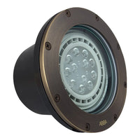 Outdoor Landscape Lighting LED 12V Low Voltage UNB08 4x/8x/12x Package Cast Brass 12V Low Voltage Commercial LED In-ground Well Light IP65 Waterproof with PAR36 10W 160° 3000K Light Bulb