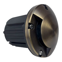 Outdoor Landscape Lighting LED 12V Low Voltage UNB09 Cast Brass Round Mono-Directional 12V Low Voltage LED In-ground Light MR16 Socket