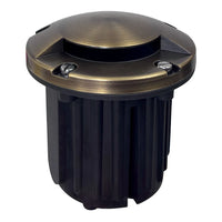 Outdoor Landscape Lighting LED 12V Low Voltage UNB09 Cast Brass Round Mono-Directional 12V Low Voltage LED In-ground Light MR16 Socket