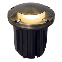 Outdoor Landscape Lighting LED 12V Low Voltage UNB09 Cast Brass Round Mono-Directional 12V Low Voltage LED In-ground Light MR16 Socket