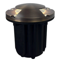 Outdoor Landscape Lighting LED 12V Low Voltage UNB10 4x/8x/12x Package Cast Brass Round Bi-Directional 12V Low Voltage LED In-ground Well Light with MR16 5W 3000K Bulb