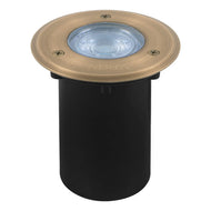 UNB12 Cast Brass 12V Low Voltage Round LED In-ground Well Light IP65 Waterproof MR16 Socket - None