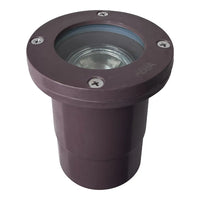 Outdoor Landscape Lighting LED 12V Low Voltage UNF07 Fiber Glass 12V Low Voltage Round LED In-ground Well Light IP65 Waterproof MR16 Socket Brown
