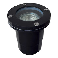 Outdoor Landscape Lighting LED 12V Low Voltage UNF07 Fiber Glass 12V Low Voltage Round LED In-ground Well Light IP65 Waterproof MR16 Socket Black