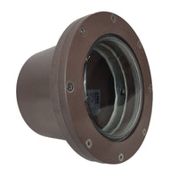 Outdoor Landscape Lighting LED 12V Low Voltage UNF08 Fiber Glass 12V Low Voltage Commercial LED In-ground Well Light IP65 Waterproof PAR36 Socket Brown
