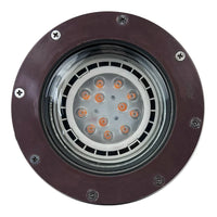 Outdoor Landscape Lighting LED 12V Low Voltage UNF08 Fiber Glass 12V Low Voltage Commercial LED In-ground Well Light IP65 Waterproof PAR36 Socket