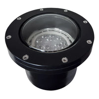 Outdoor Landscape Lighting LED 12V Low Voltage UNF08 Fiber Glass 12V Low Voltage Commercial LED In-ground Well Light IP65 Waterproof PAR36 Socket Black