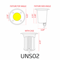 Outdoor Landscape Lighting LED 12V Low Voltage UNS02 4x/8x/12x Package Waterproof In-Ground 12V Low Voltage LED Underground Light Landscape Lighting with MR16 5W 3000K Bulb