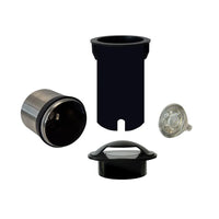 Outdoor Landscape Lighting LED 12V Low Voltage UNS04 Stainless Steel Bi Directional Two Slit In-Ground 12V Low Voltage LED In Ground Landscape Lighting MR16 Socket