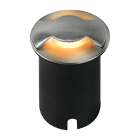 Outdoor Landscape Lighting LED 12V Low Voltage UNS04 4x/8x/12x Package Stainless Steel Bi Directional Two Slit In-Ground 12V Low Voltage LED In Ground Landscape Lighting with MR16 Socket 5W 3000K Bulb