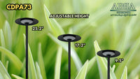 Outdoor Landscape Lighting LED 12V Low Voltage CDPA73 Heavy Duty Cast Aluminum Adjustable Height LED Outdoor Landscape Path Light
