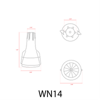 Outdoor Landscape Lighting LED 12V Low Voltage WN14 - Large Grease Filled Wire Nut for Landscape Lighting Installation