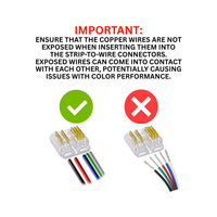Outdoor Landscape Lighting LED 12V Low Voltage 5-Pack SLD 6-Pin Low-Voltage for RGBCCT COB Dotless Strip Light Connectors 12mm