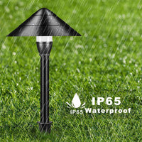 Outdoor Landscape Lighting LED 12V Low Voltage CDPA65 4x/8x/12x Package 3W Beaded Swivel Hat 3000K Warm White Integrated LED 12V Low Voltage Aluminum Path Light