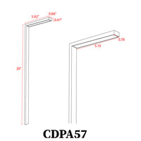 Outdoor Landscape Lighting LED 12V Low Voltage CDPA57 12V Low Voltage Aluminum LED Rectangular Bollard Aluminum Path Light