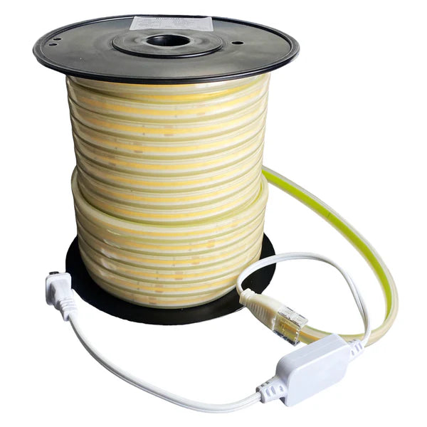 Outdoor Landscape Lighting LED 12V Low Voltage SLD10 Dotless 110V AC 3.66W/ft 100ft Linear LED Strip Lights Line Voltage Tape Light