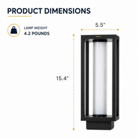 Outdoor Landscape Lighting LED 12V Low Voltage CPLA15 DC12V Low Voltage Integrated 10W 15