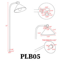 Outdoor Landscape Lighting LED 12V Low Voltage PLB05 LED 12v Low Voltage Landscape Brass Lighting Directional Pathway Light G4 Socket