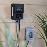 Outdoor Landscape Lighting LED 12V Low Voltage TS200 200W AC 120V Step Down Low Voltage Transformer with Digital Timer IP65 Waterproof