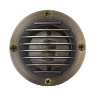 Outdoor Landscape Lighting LED 12V Low Voltage UNBP01 Tulay Antique Brass In-Ground Well Light 4x/8x/12x MR16 4W Dimmable 2700K Package Grill Face Low Voltage Landscape Lighting