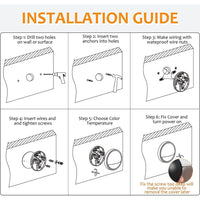 Outdoor Landscape Lighting LED 12V Low Voltage DLAC02 12-Pack 3CCT 3W Black Low Voltage LED Outdoor Half Moon Deck Lights Package, 12V-24V LED Step Patio Landscape Lights