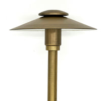 Outdoor Landscape Lighting LED 12V Low Voltage BPLP06 Stelvio Antique Brass Adjustable Path Light Low Voltage Outdoor Lighting