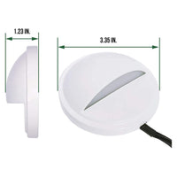 Outdoor Landscape Lighting LED 12V Low Voltage DLA02 4-Pack 2W Low Voltage 2700K Warm White Integrated LED Outdoor Half Moon Deck Lights Package, 12V LED Step Patio Landscape Lights