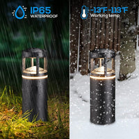 Outdoor Landscape Lighting LED 12V Low Voltage ALP59 4-Pack 3000K Warm White Integrated LED Low Voltage Pathway Lights, Outdoor Landscape Lighting, Aluminum Housing, 5W 12V AC/DC Path Lights for Driveway, Garden, Lawn, IP65 Waterproof, 3000K Warm White