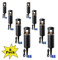 Outdoor Landscape Lighting LED 12V Low Voltage ALP59 8-Pack 3000K Warm White Integrated LED Low Voltage Pathway Lights, Outdoor Landscape Lighting, Aluminum Housing, 5W 12V AC/DC Path Lights for Driveway, Garden, Lawn, IP65 Waterproof, 3000K Warm White