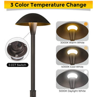 Outdoor Landscape Lighting LED 12V Low Voltage ALPCC06 6- and 12-Pack 5W 3CCT LED Landscape Pathway Light Package, 12V Low Voltage Modern Path Lights