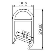 Outdoor Landscape Lighting LED 12V Low Voltage AP16F 8 ft Aluminum Channel Oval Wardrobe Hanging Rail Closet Rod 1.14″ (W) x 0.59″ (H) for LED Strip Lights | 10 Pack