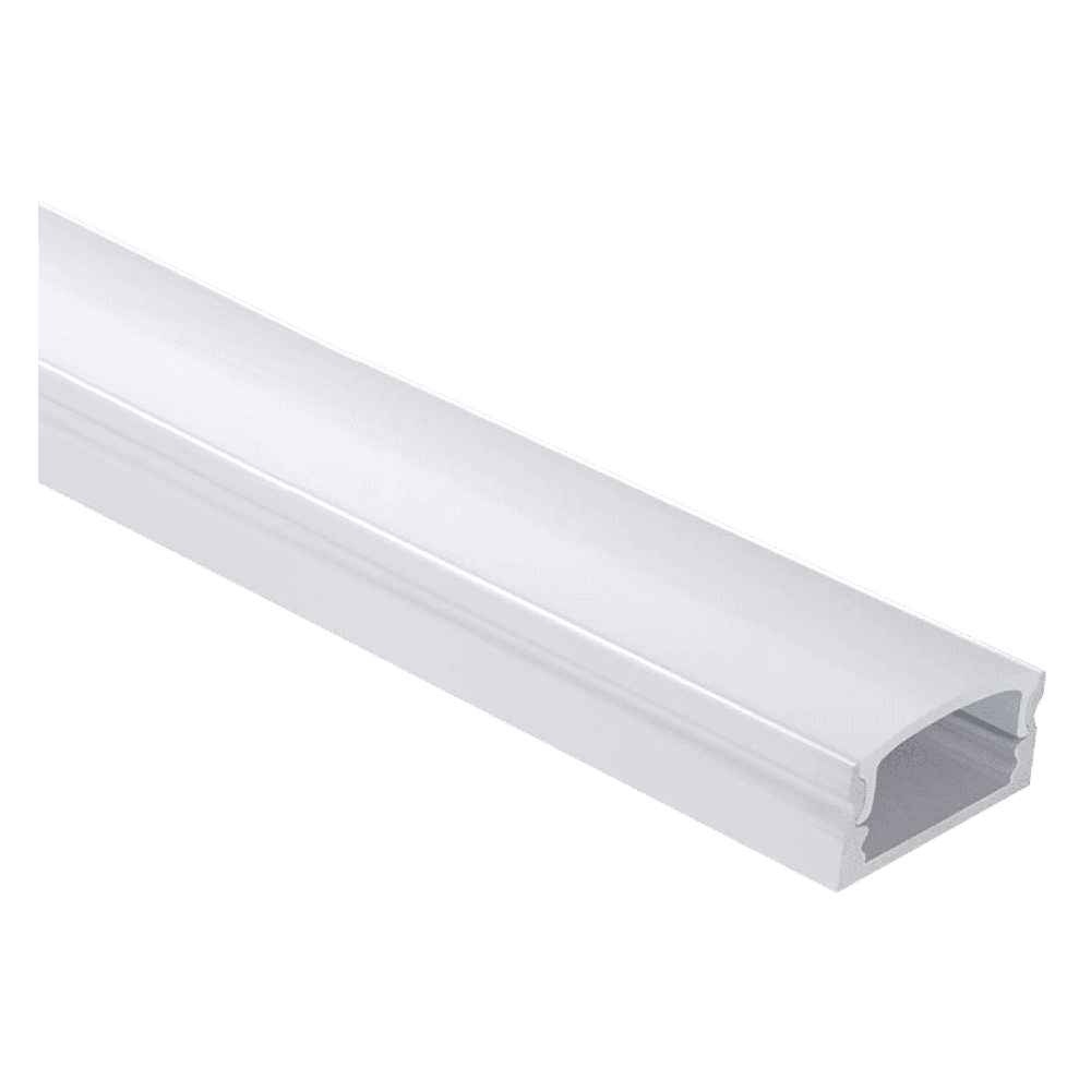 Outdoor Landscape Lighting LED 12V Low Voltage AP46M 8 ft Aluminum Channel Surface Mount 0.59″(W) x 0.31″(H) for LED Strip Lights | 10 Pack Silver