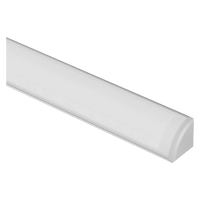 Outdoor Landscape Lighting LED 12V Low Voltage AP59 8 ft Aluminum Channel Corner Mount .63″ (W) x .73″ (H) for LED Strip Lights | 10 Pack