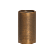 BR2 - Brass Coupling for Post/Path Light Fixtures Extension Accessories - Natural Brass / 1 Pack
