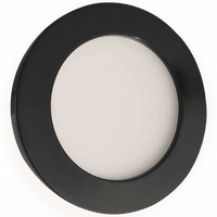 Outdoor Landscape Lighting LED 12V Low Voltage CB07 1.8W DC12V Round LED Dimmable Cast Aluminum Recessed Cabinet Puck Light Down Lighting Fixture Black