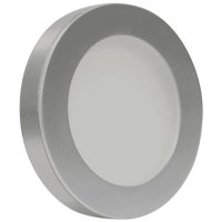 Outdoor Landscape Lighting LED 12V Low Voltage CB07 1.8W DC12V Round LED Dimmable Cast Aluminum Recessed Cabinet Puck Light Down Lighting Fixture Silver