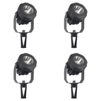 Outdoor Landscape Lighting LED 12V Low Voltage CD12 4x/8x/12x Package 12W 3000K Warm White 12V Low Voltage LED Outdoor Spotlight Directional Narrow Beam Angle Lighting 4 Pack