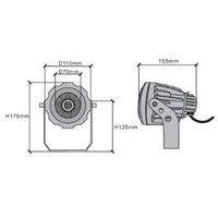 Outdoor Landscape Lighting LED 12V Low Voltage CD20 20W AC12V Low Voltage Ground LED Aluminum Spotlight Waterproof Outdoor Fixture