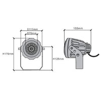 Outdoor Landscape Lighting LED 12V Low Voltage CD20 4x/8x/12x Package 20W 12V Low Voltage Ground LED Aluminum Spotlight Waterproof Outdoor Fixture 3000K