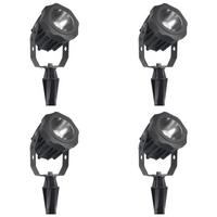 Outdoor Landscape Lighting LED 12V Low Voltage CD20 4x/8x/12x Package 20W 12V Low Voltage Ground LED Aluminum Spotlight Waterproof Outdoor Fixture 3000K 4 Pack